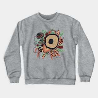 Abstract pop flowers Crewneck Sweatshirt